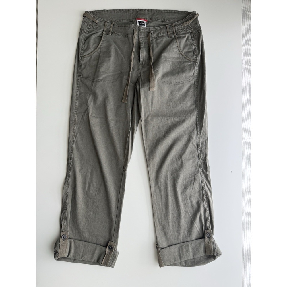 The North Face Capri Pants Womens 8 Green Outdoors Hiking‎ Camping Gorpcore